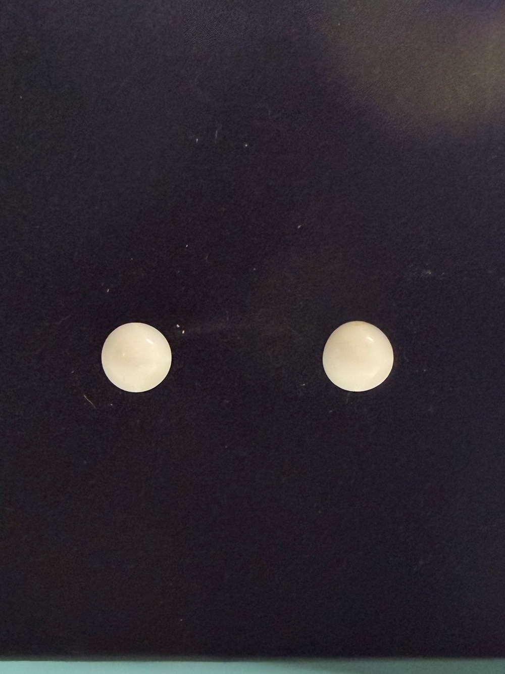 10k Gold White Onyx Earrings